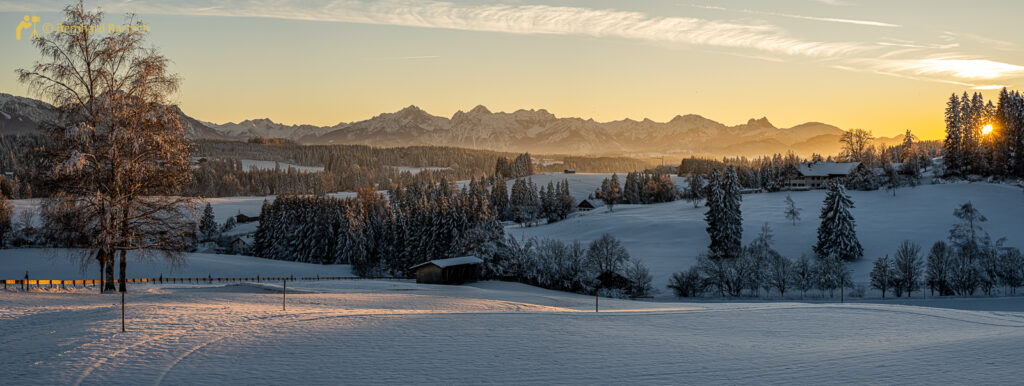 Auf der Gsteig, Nähe Lechbruck im Winter, Foto vom Fotograf und Webdesigner Bernhard Bartsch